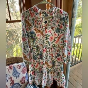 Super Soft Anthropologie PJ Gown - Adorable Bunny Print
